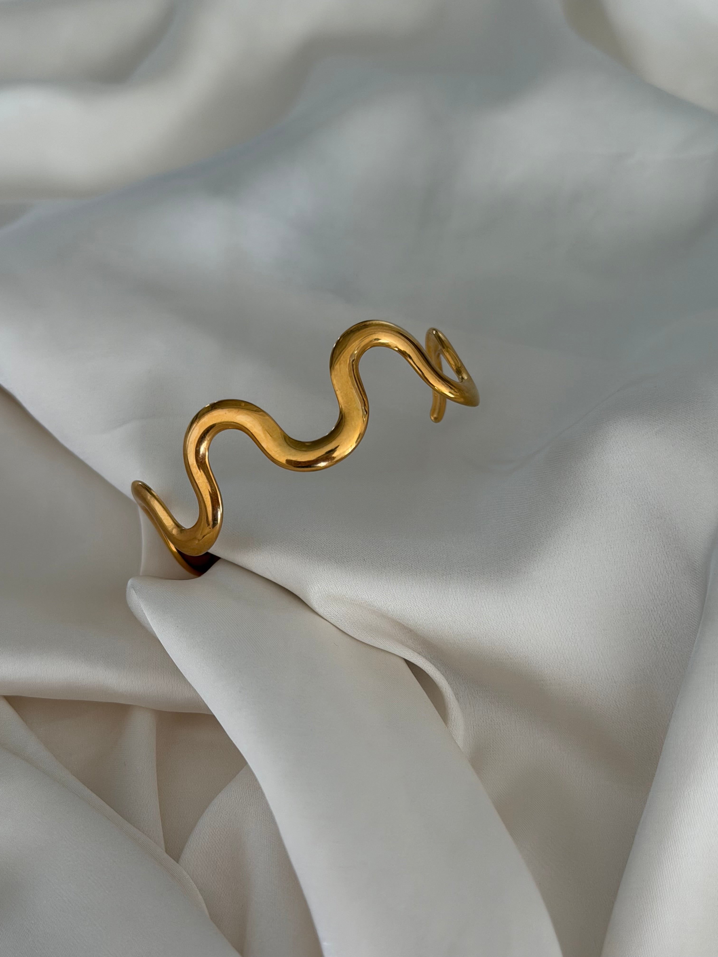 ABSTRACT GOLD CUFF