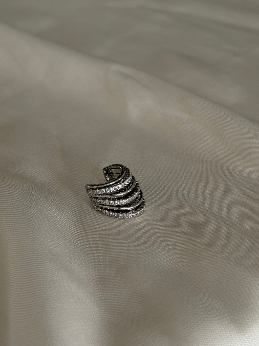 Neila Silver Ear Cuff