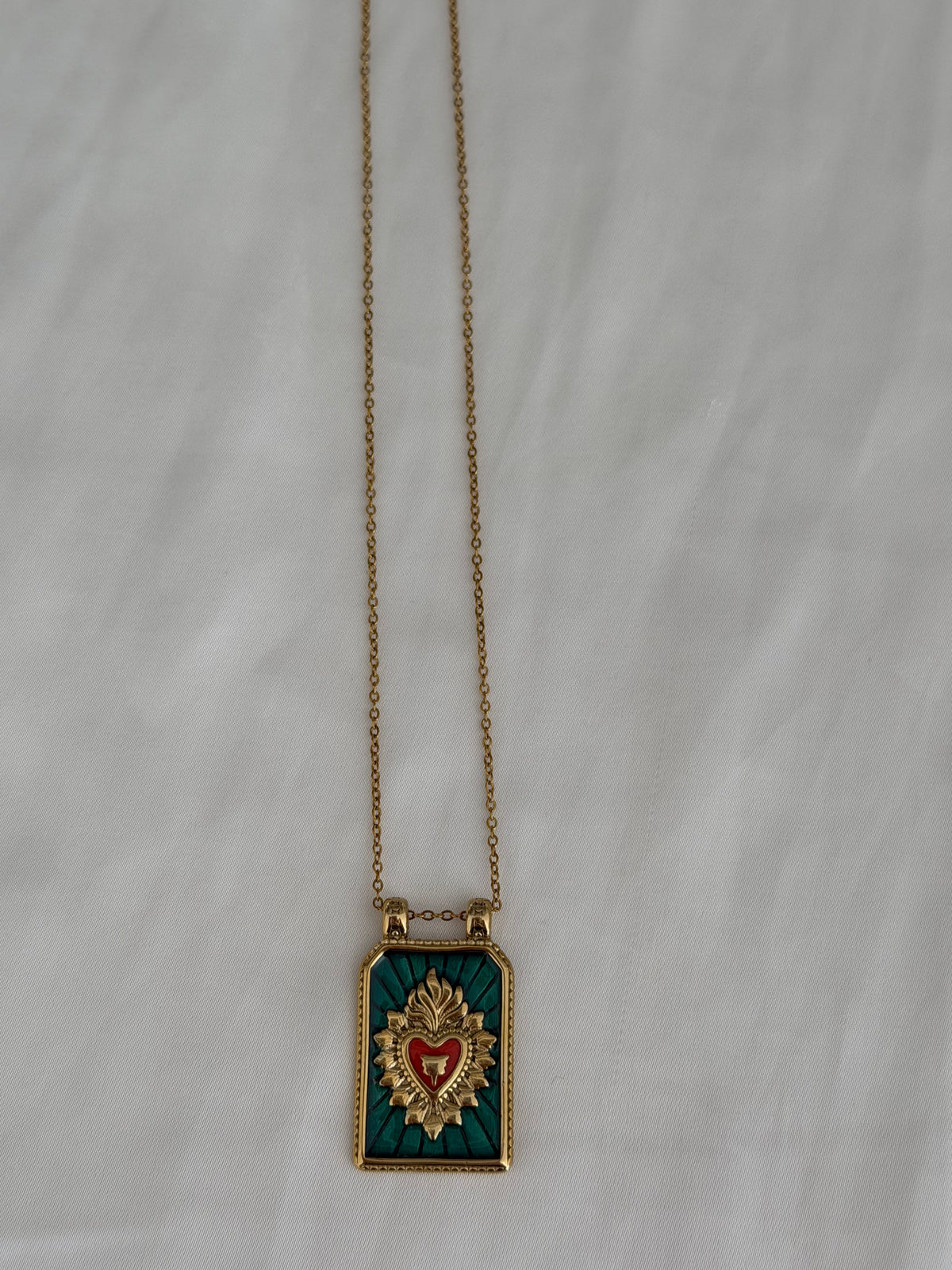 Sargado Green Necklace