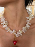 Crystal Red Heart Necklace