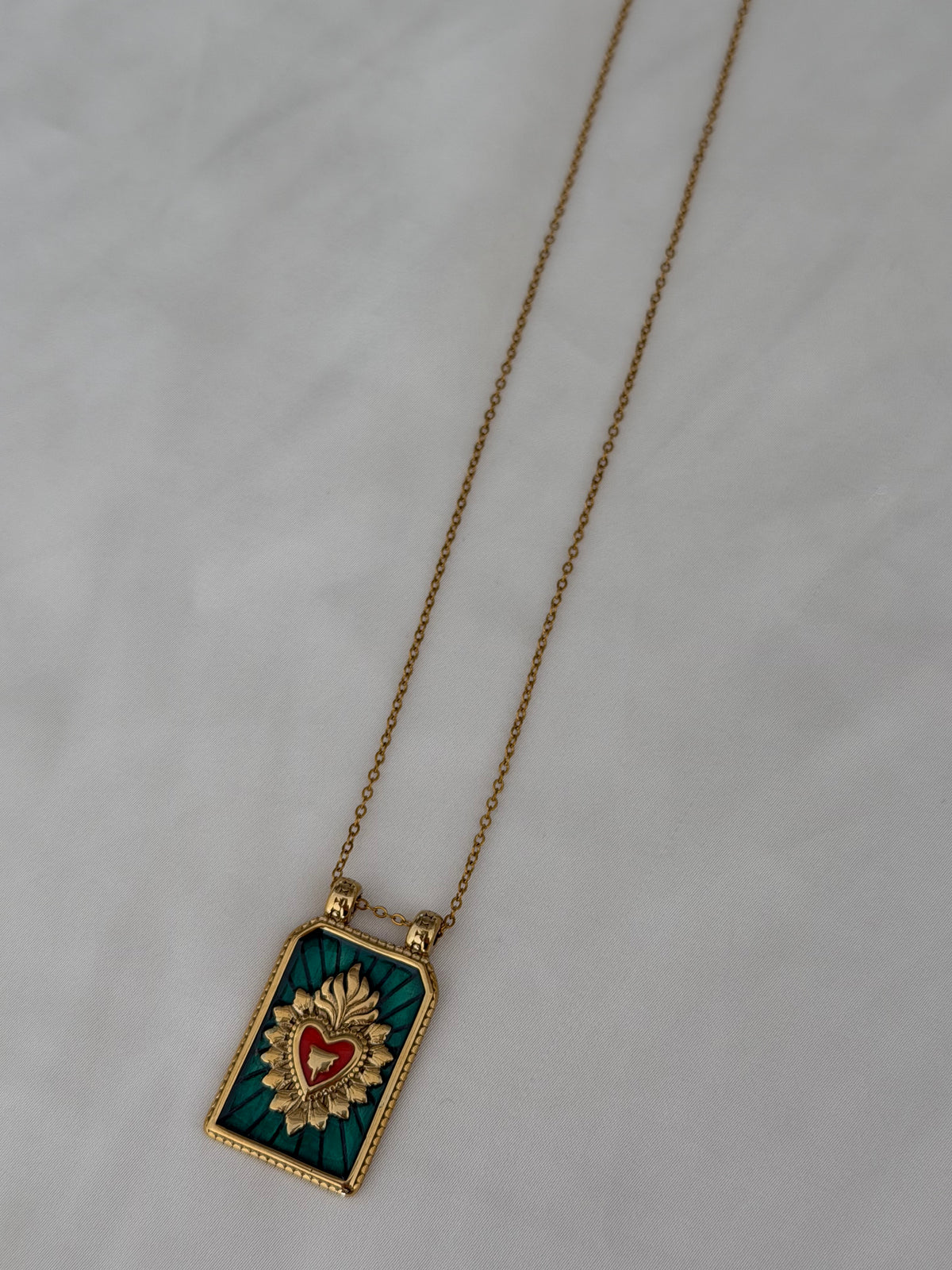Sargado Green Necklace
