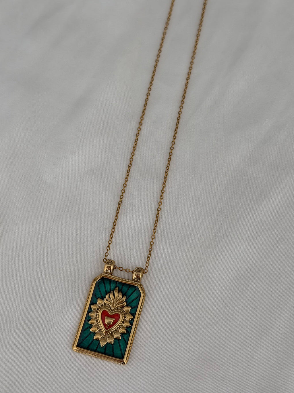Sargado Green Necklace