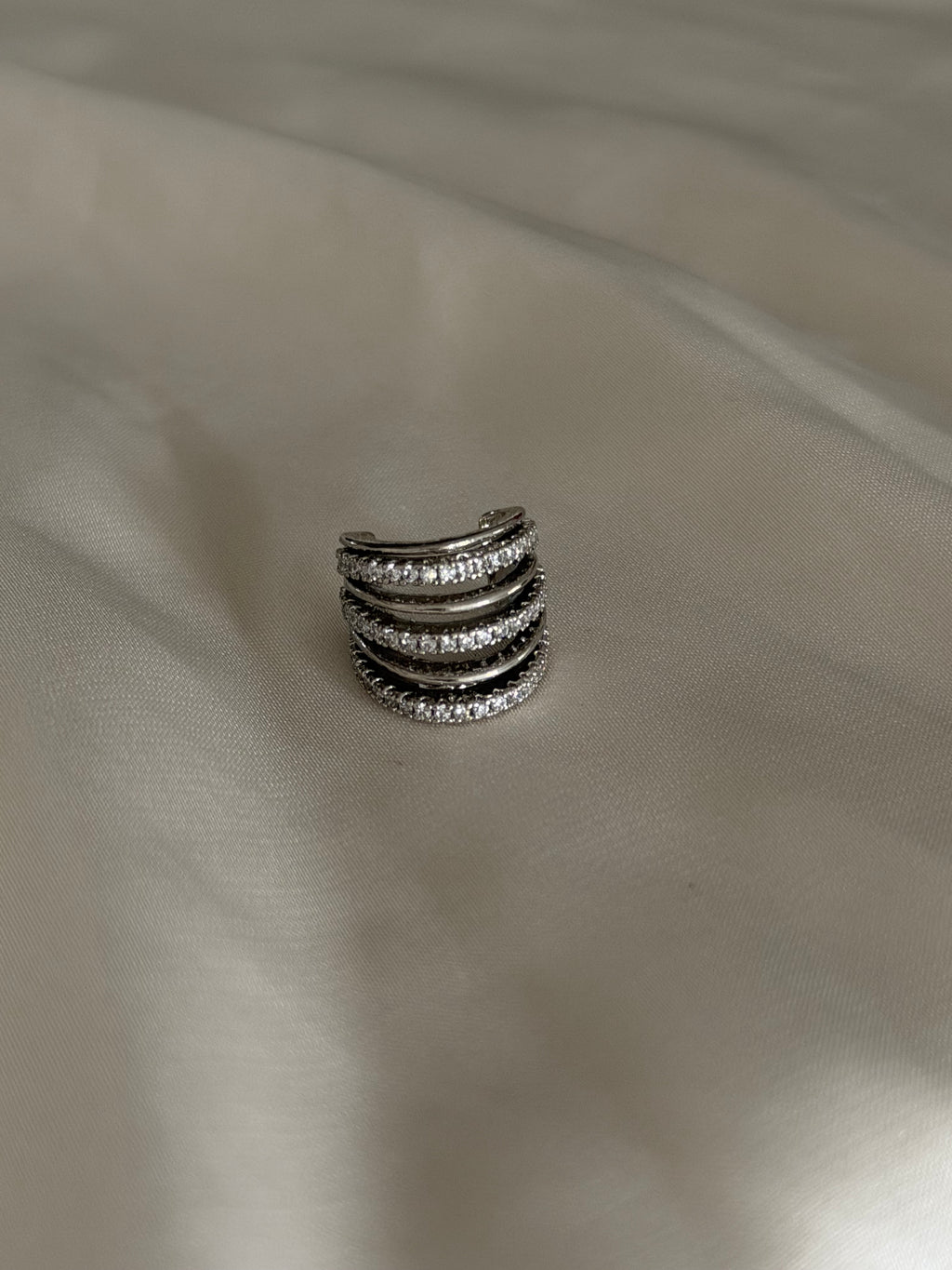 Neila Silver Ear Cuff